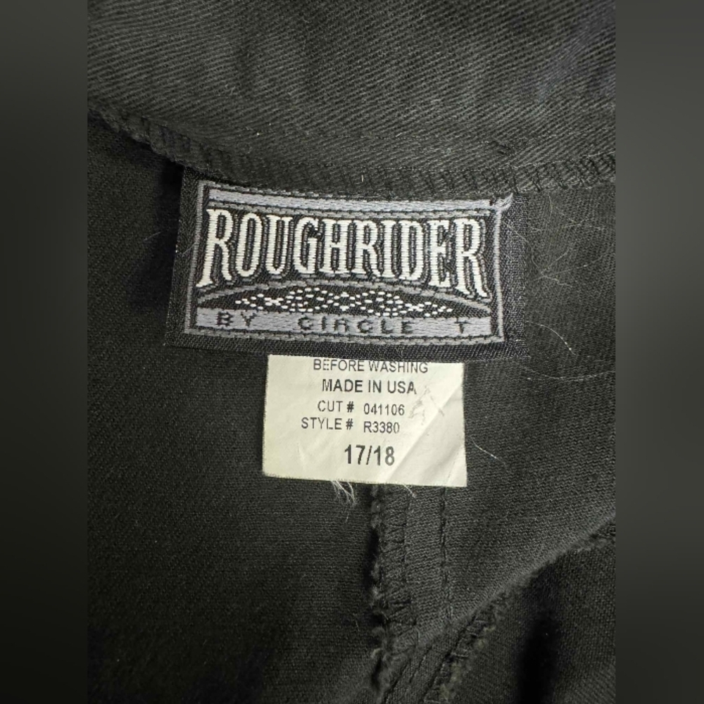 Roughrider By Circle Y Western Skirt Long Black Flowy Size 17/18 EUC - Picture 9 of 10